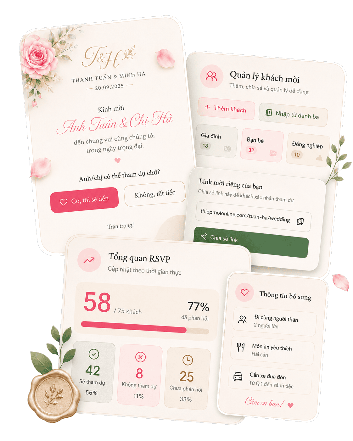 Biết chính xác ai sẽ đến, để ngày vui thêm nhẹ nhàng