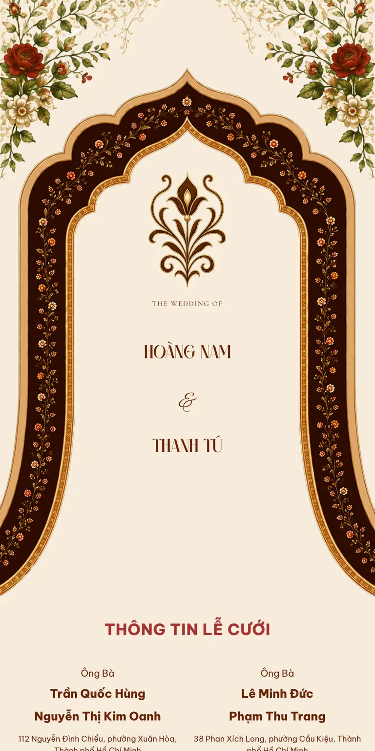 Hoa Gấm Cổ Điển Đỏ