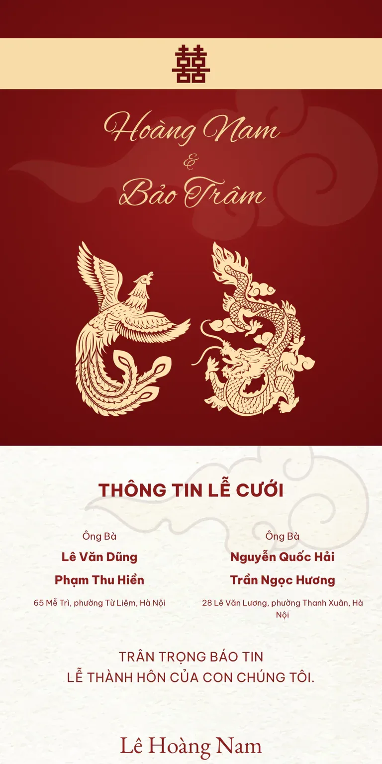 Long Phụng Cổ Truyền Đỏ