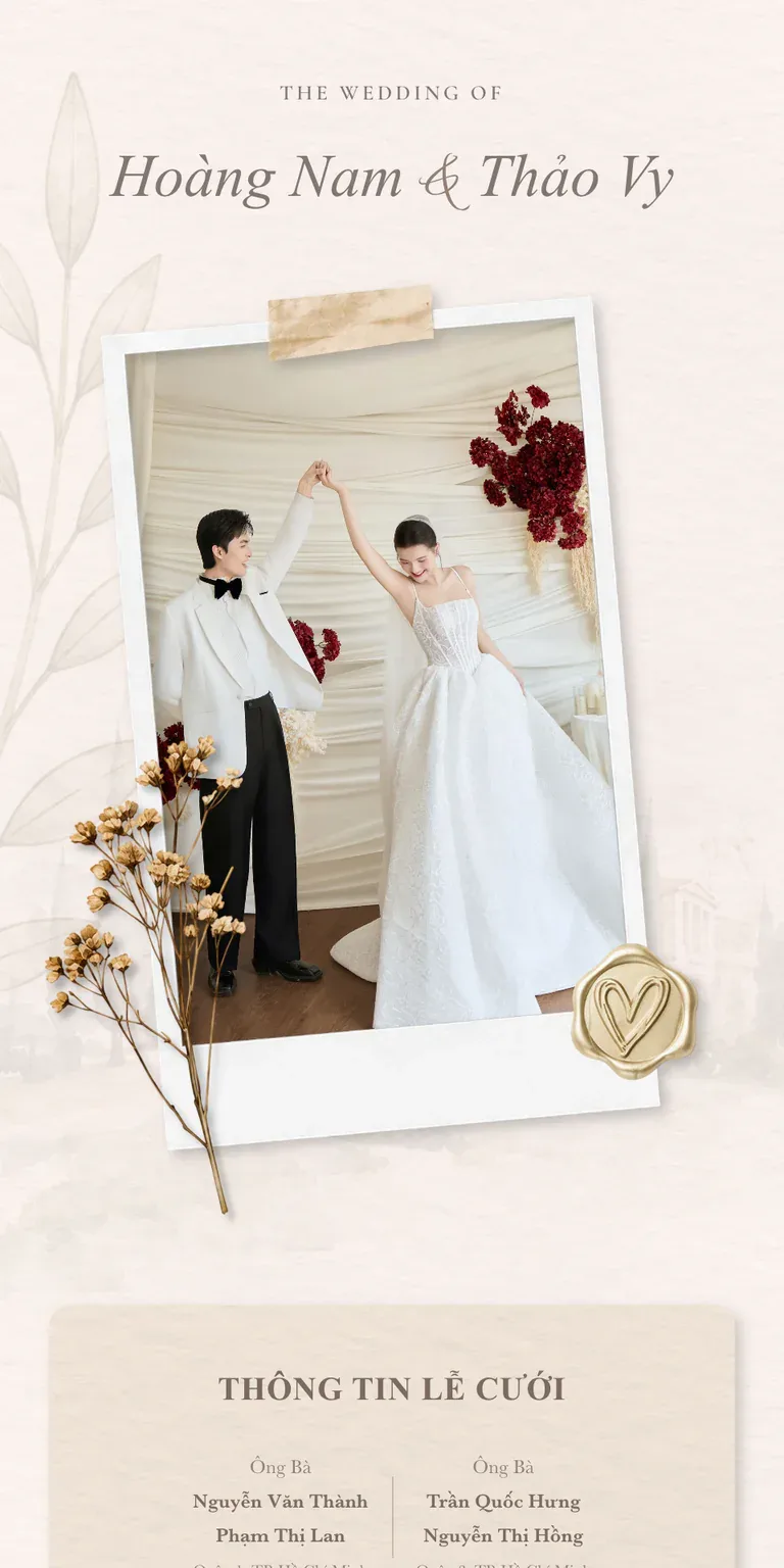 Thiệp Cưới Hiện Đại