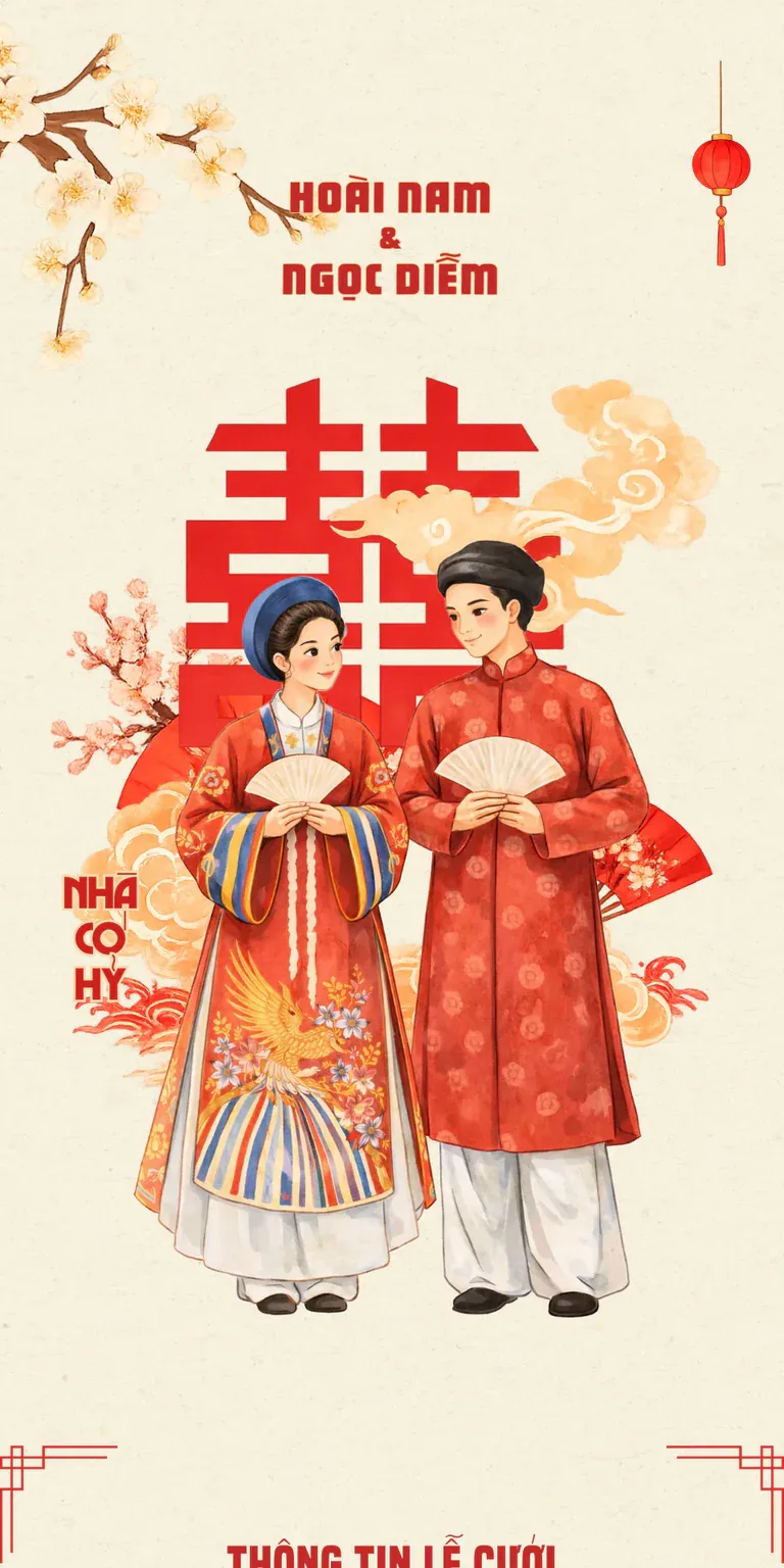 Thiệp Cưới Truyền Thống