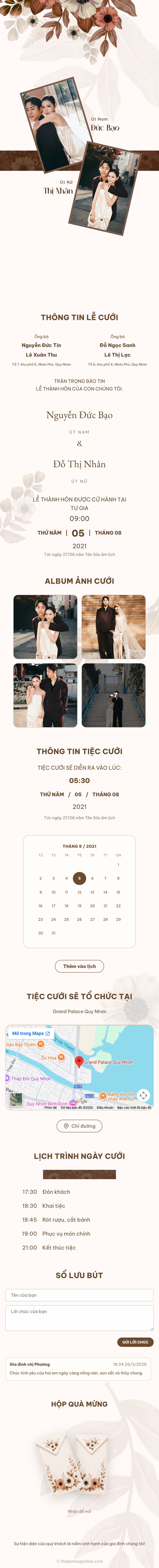 Mẫu Thiệp Cưới Hàn Quốc | Thiệp Mừng Online